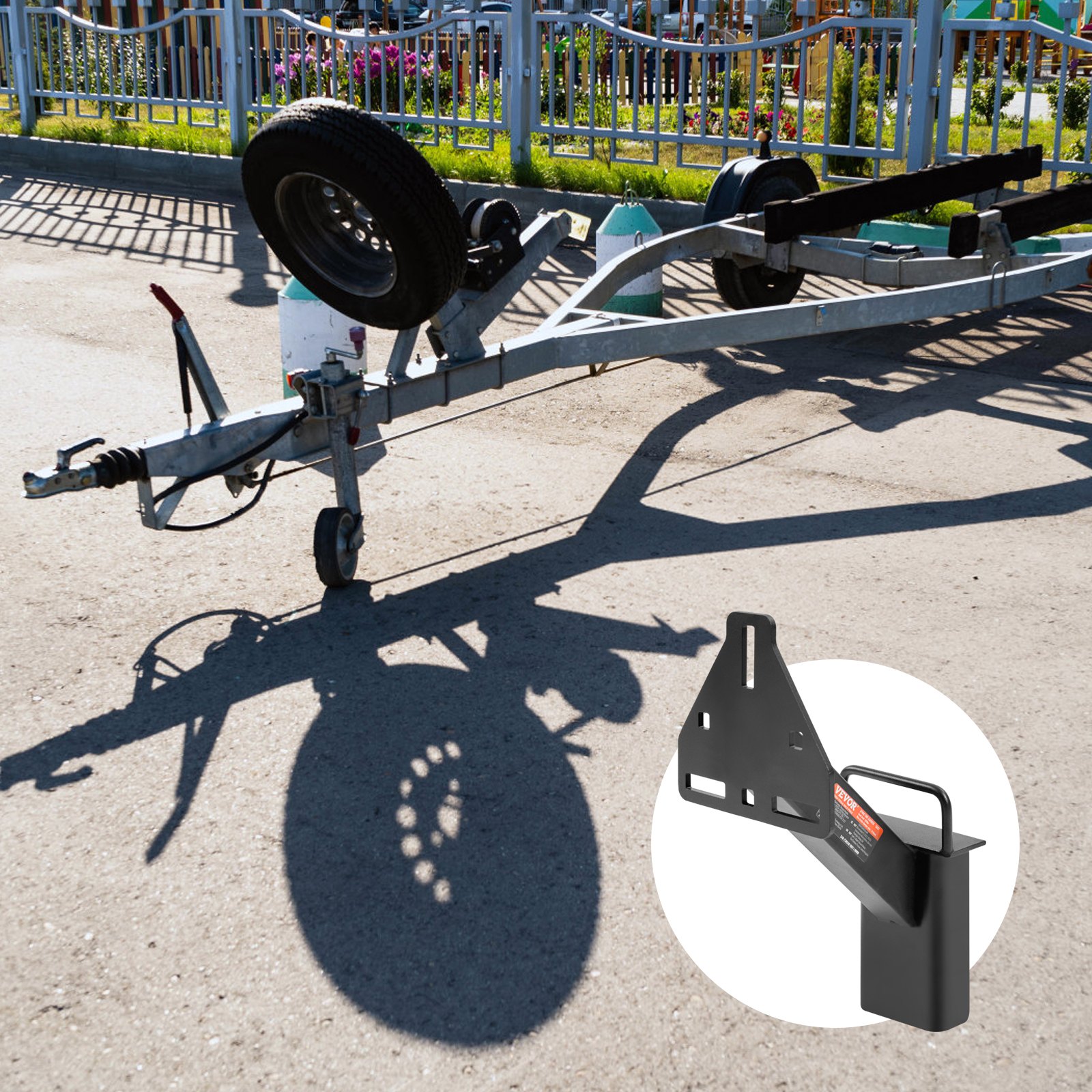 Spare Tire Carrier, Trailer Spare Tire Mount, 160 Lbs Capacity,