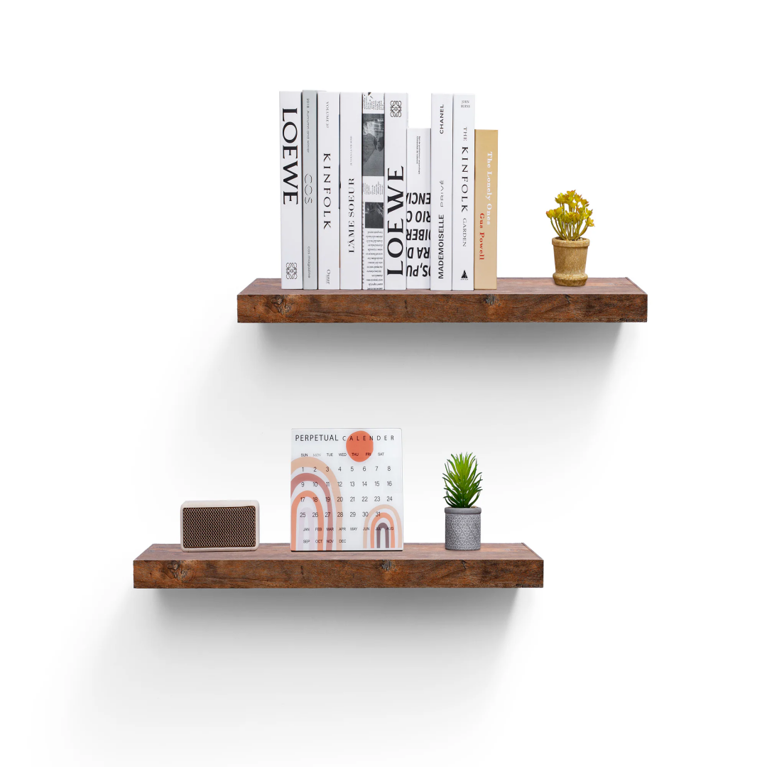 Wall-Mounted Wood Floating Shelf - 31.5 Inch