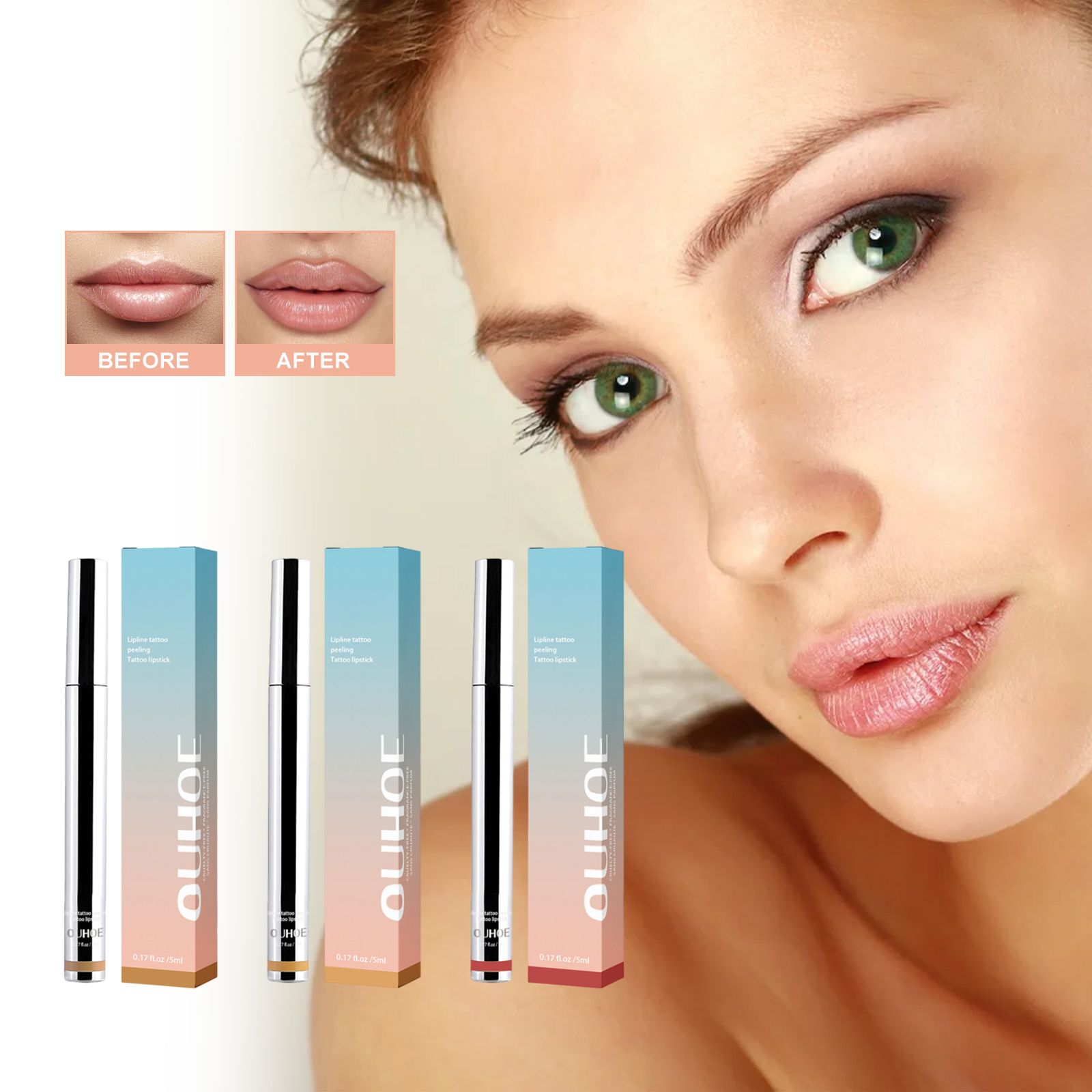 Mineral Oilouhoe Peel Off Lipliner Plump Lip Lines Show Lip
