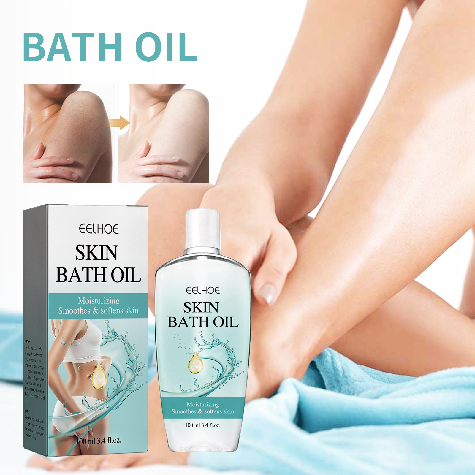 Eelhoe Shower Oil Body Cleansing Repairing Skin Moisturizing