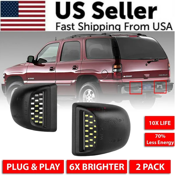 For 00 06 Chevy Tahoe Suburban Gmc Yukon Xl Led License Plate