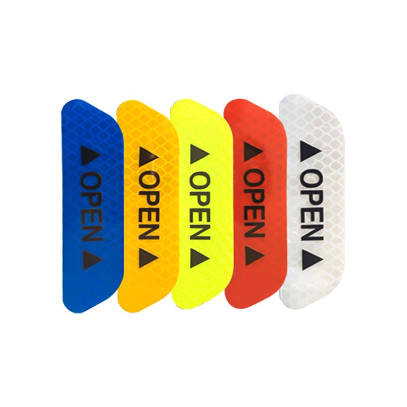 20 Pcs Car Stickers, Reflective Open Warning Signal Stickers,