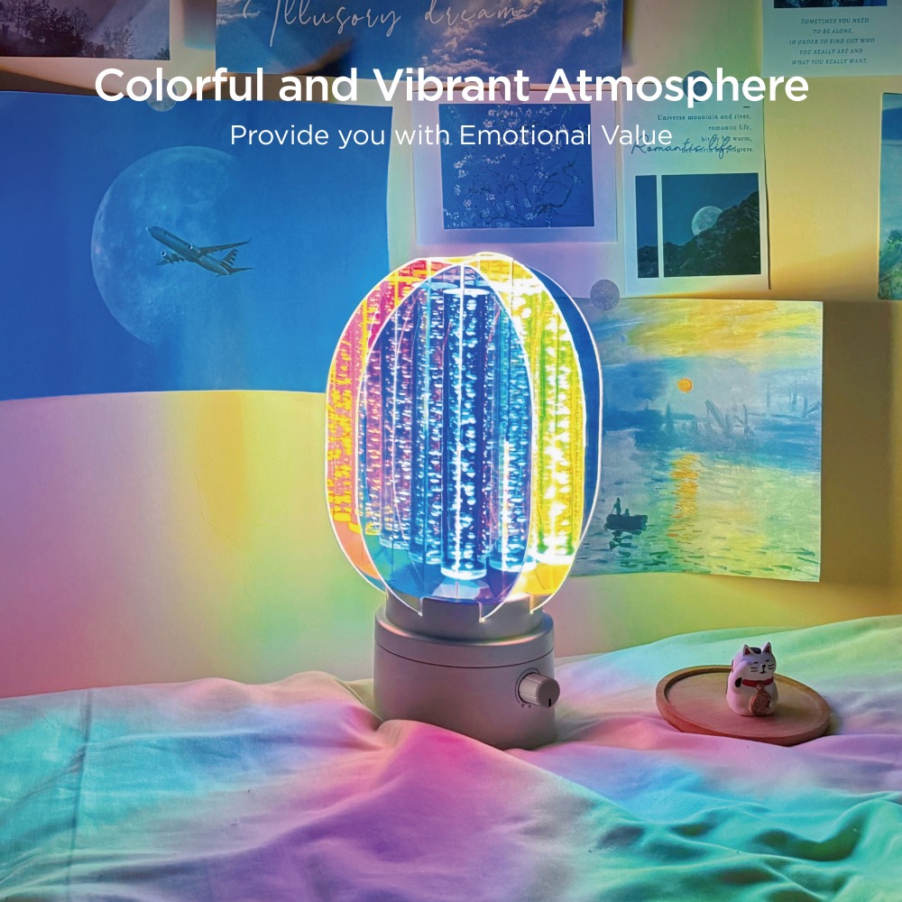 The Plastic Version Of The Aurora Lamp Is Lightweight And Easy