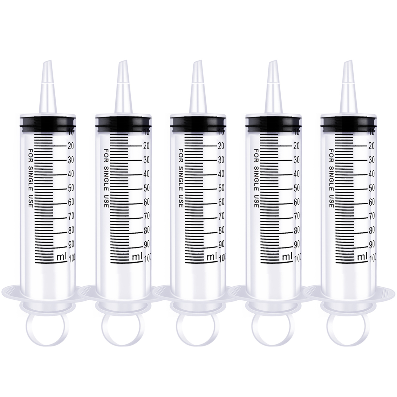 5packs 100ml Syringe For Industrial, Scientific, Measuring,