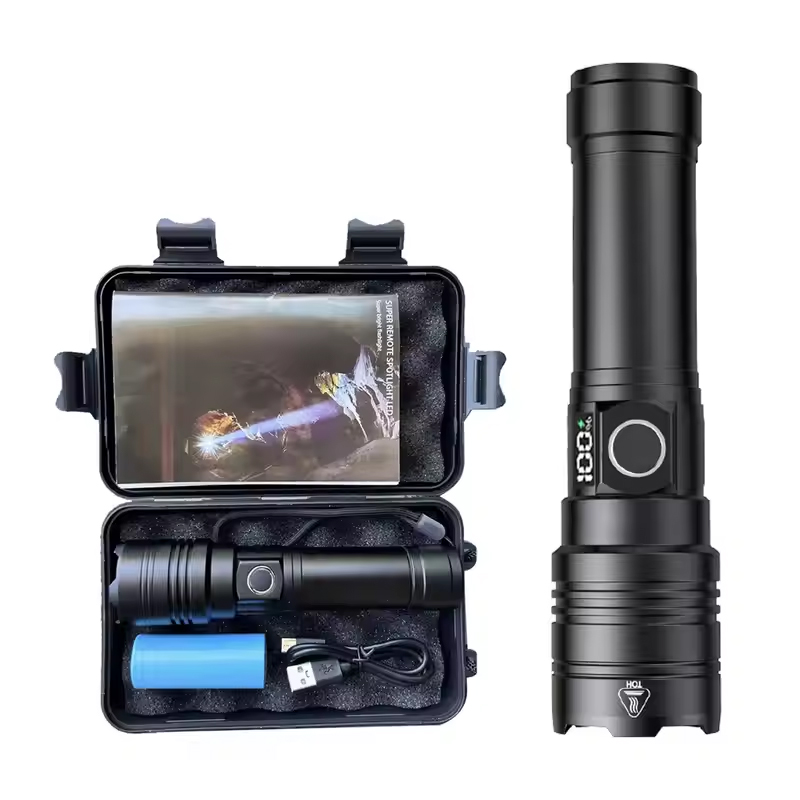 Rechargeable Flashlight 50000 Lumens Long Range Super Bright