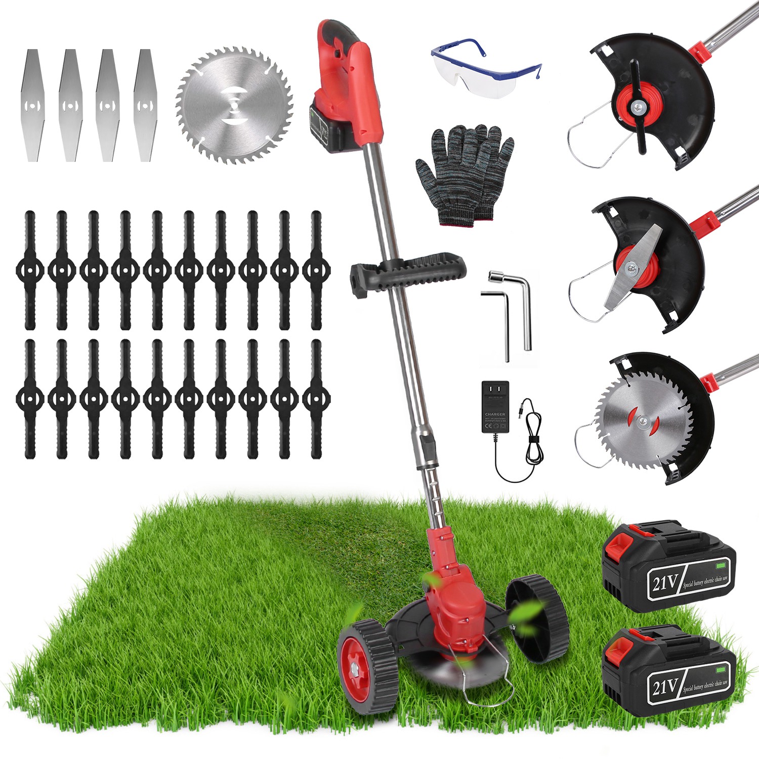 3 In 1 Electric Cordless Grass Wacker For Spring Battery