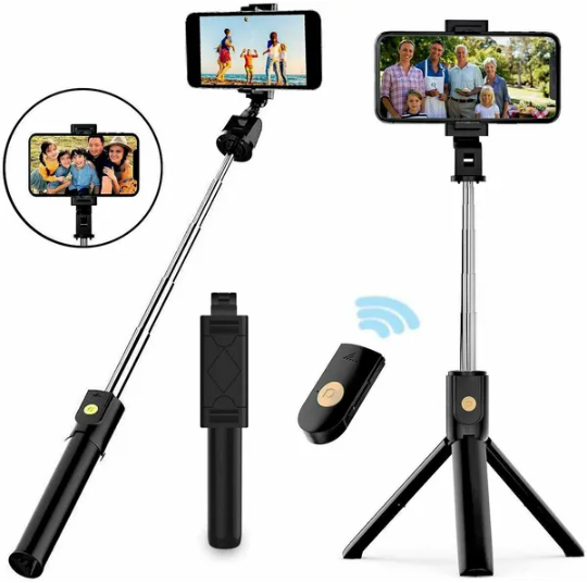 Selfie Stick Tripod Remote Desktop Stand Cell Phone Holder For