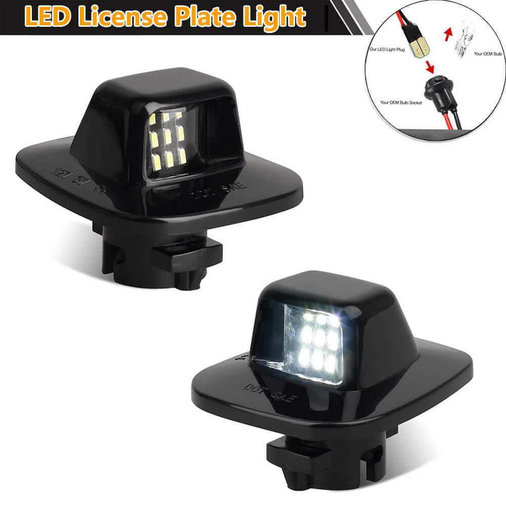 Rear Led License Plate Light Tag Lamp Assembly For Chevy Gmc
