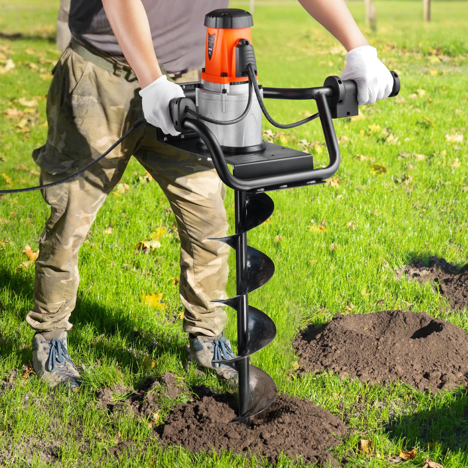 Electric Post Hole Digger 1500w Powerful Motor With 5.71 In