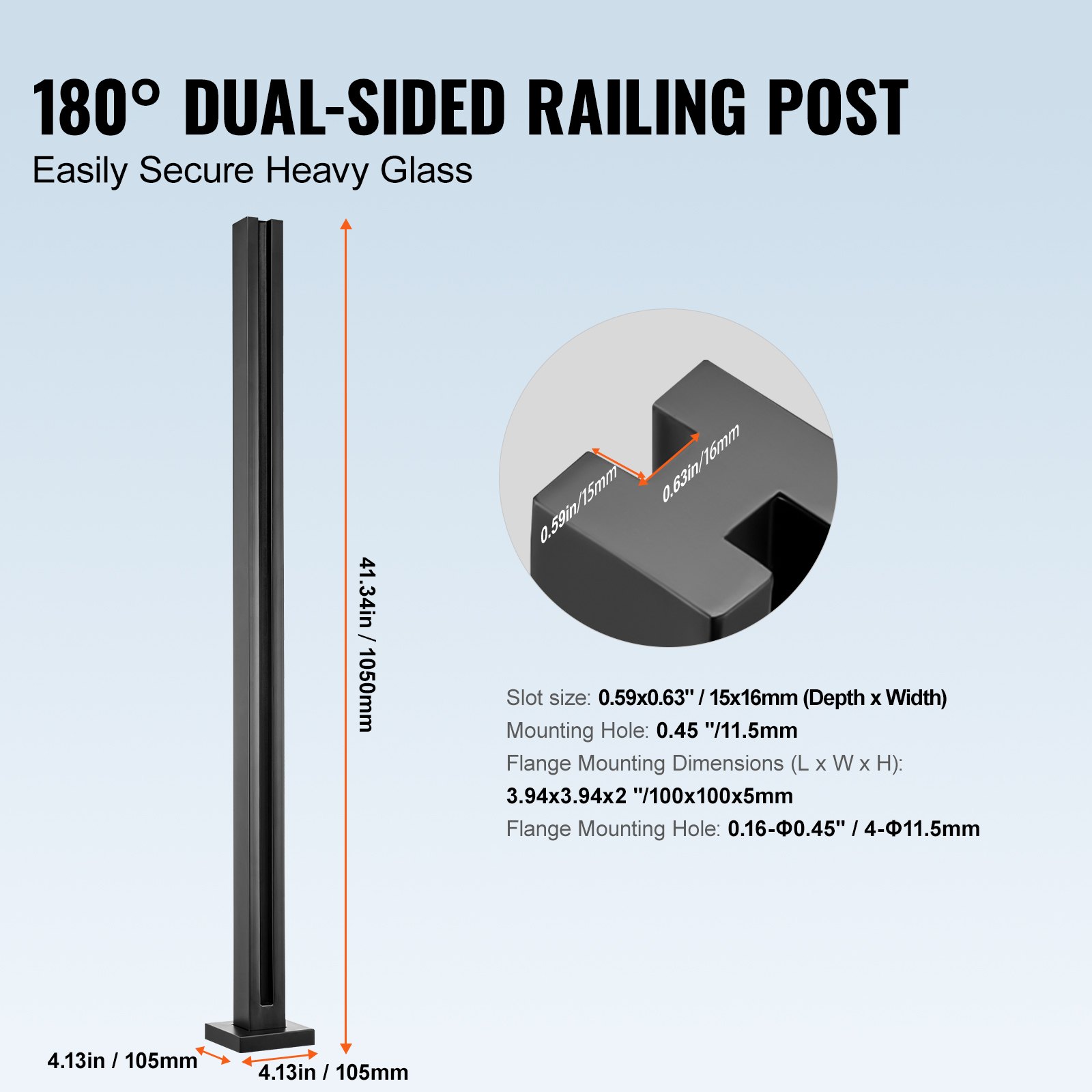 Thickness Tempered Glass, 304 Stainless Steel Glass Mounting