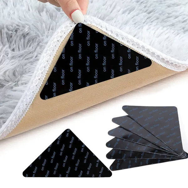 Rug Pads Grippers Carpet Tape 16 Pcs Non Slip Rug Tape For