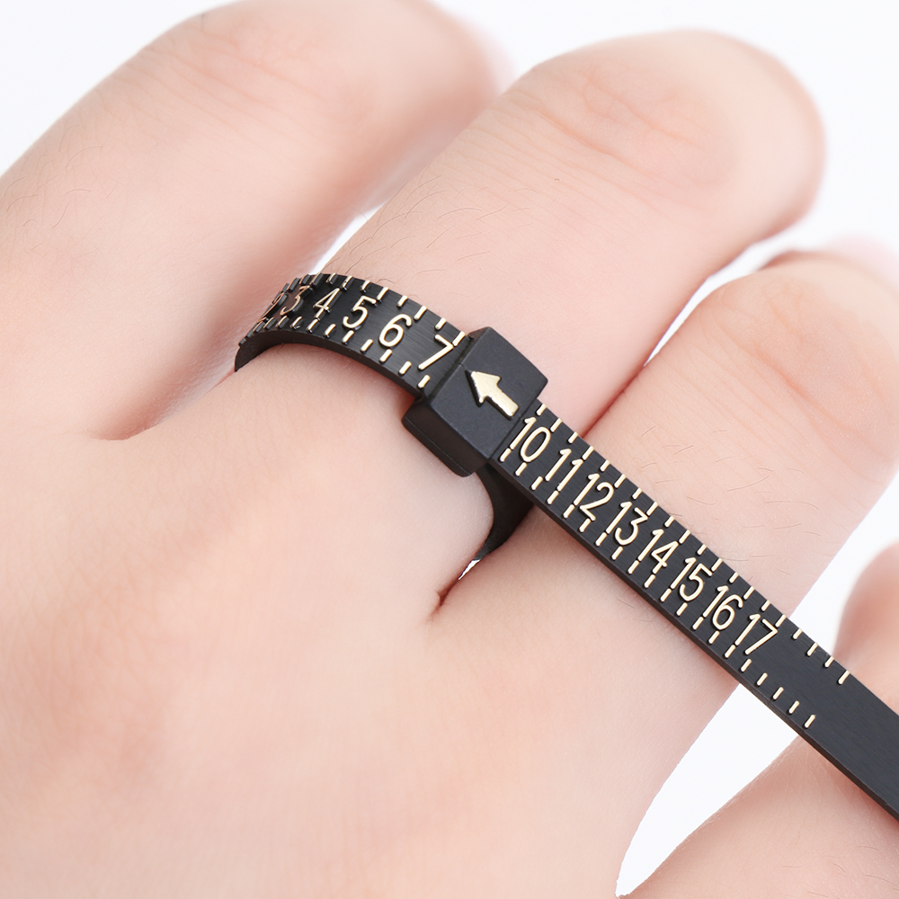 Standard Ring Measuring Ruler Finger Size Measuring Tape With