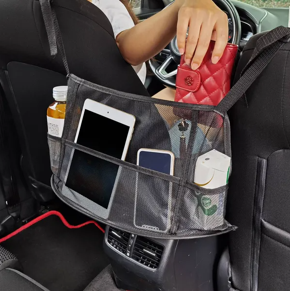 Car Net Pocket Handbag Holder Car Storage Netting Pouch Seat