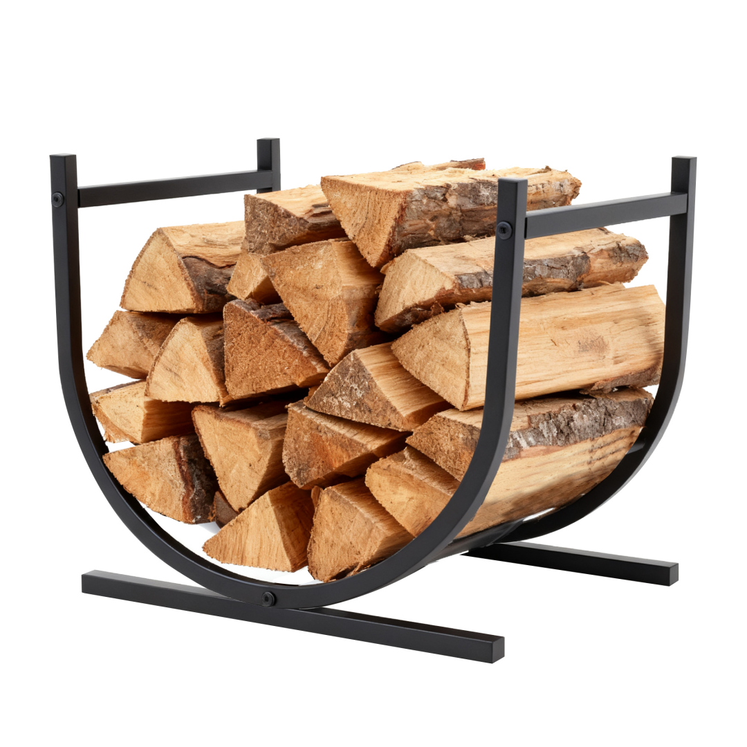 Firewood Stand, Heavy Duty Log Stand For Indoor Fireplaces,