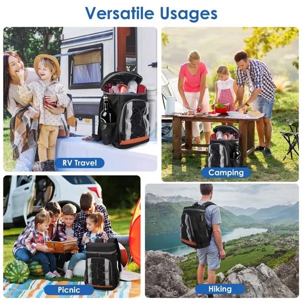 Cooler Backpack 36 Can Leakproof Insulated Cooler Backpack With