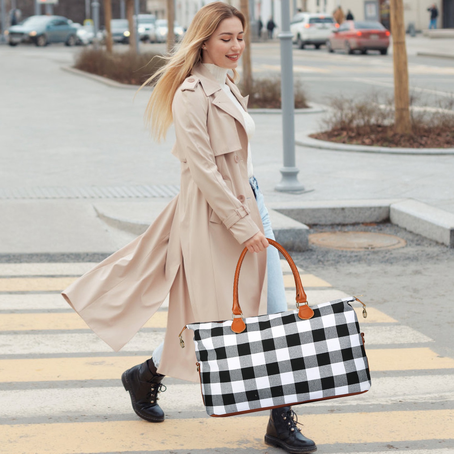 Women Duffle Bag Travel Luggage Bags Weekend Overnight Bag Tote