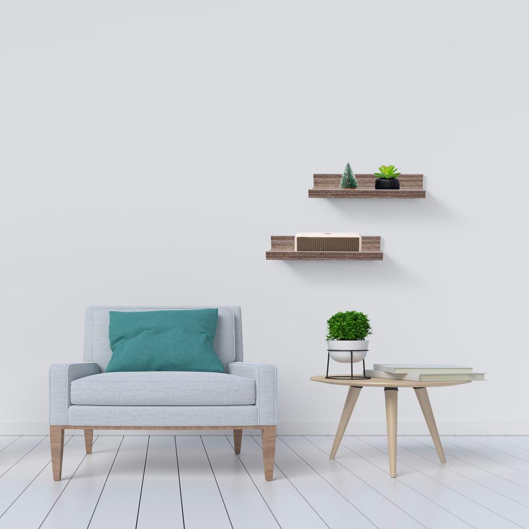 Wall-Mounted Wood Floating Shelf - 10 Inch