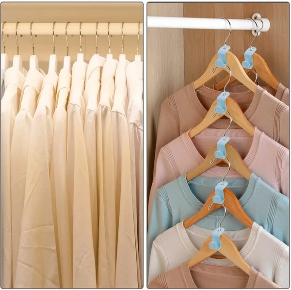 40 Pcs Clothes Hanger Connector Hooks Closet Hangers Organizer