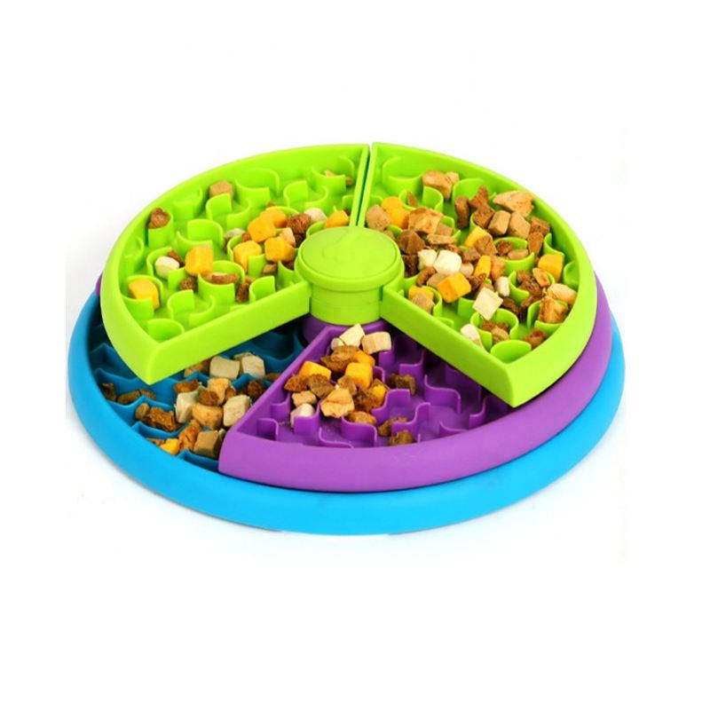Pet Slow Food Bowl Anti Choking Cat Bowl,3in1 Interactive Dog
