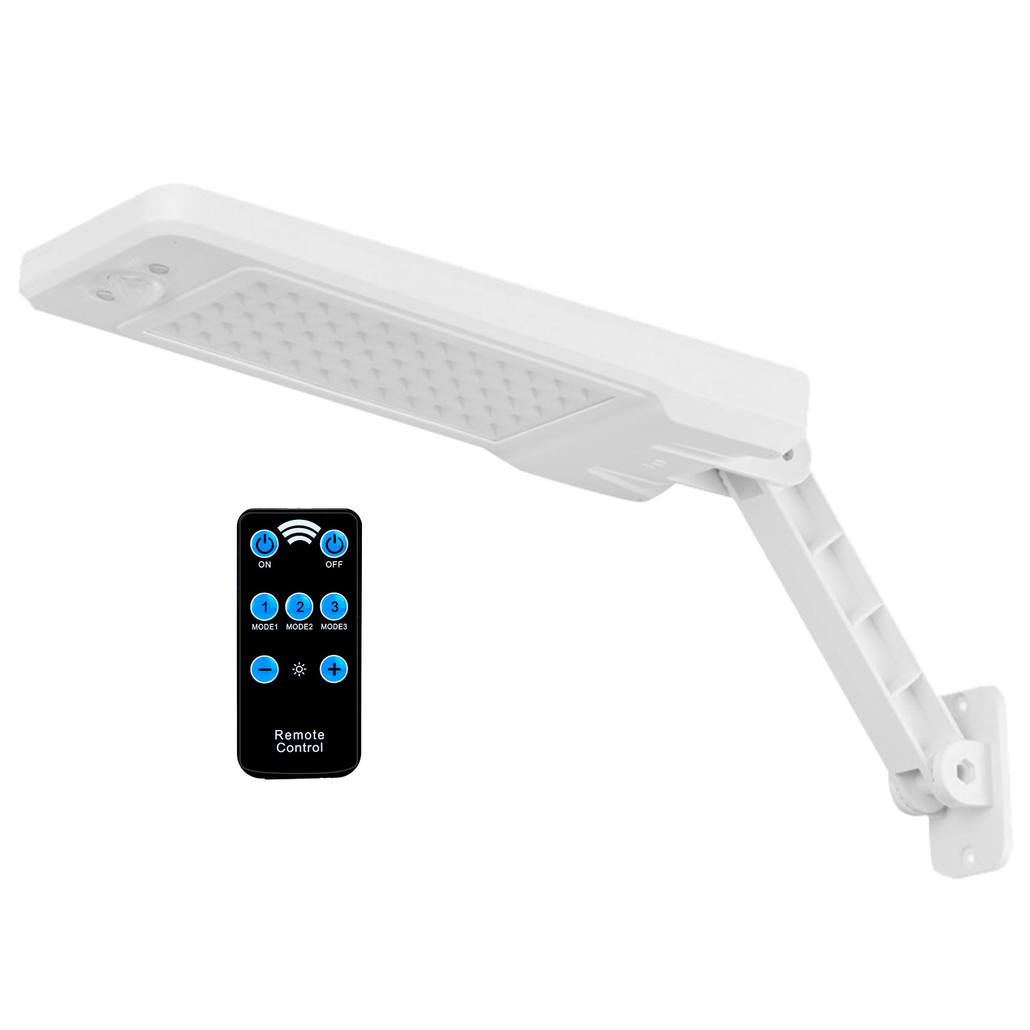Solar Wall Light Outdoor 60leds Pir Motion Sensor Remote