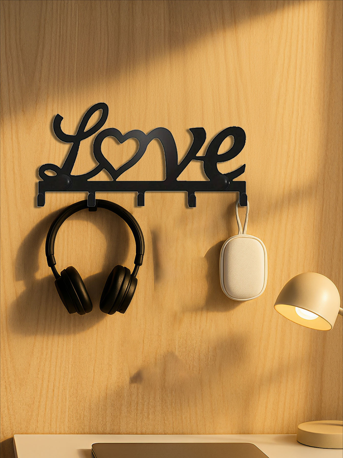 Wall Mounted Metal Rack Multifunctional Key Holder, Practical
