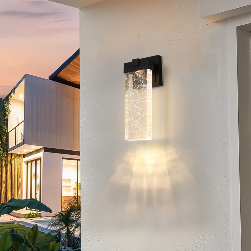 Outdoor Waterproof Transparent Led Crystal Wall Light Supports