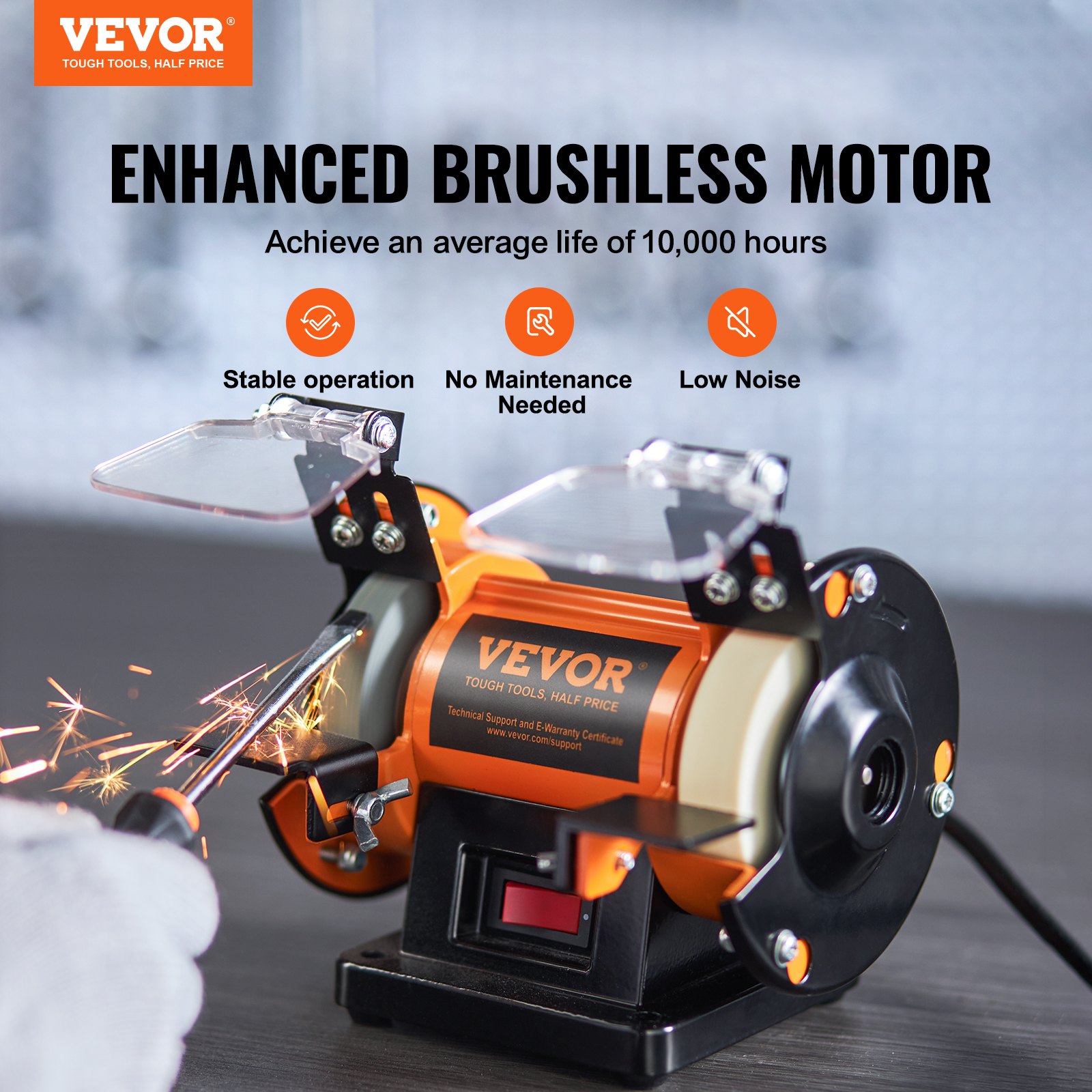 Bench Polisher & Buffing Machine For Metal Jewelry Wood With