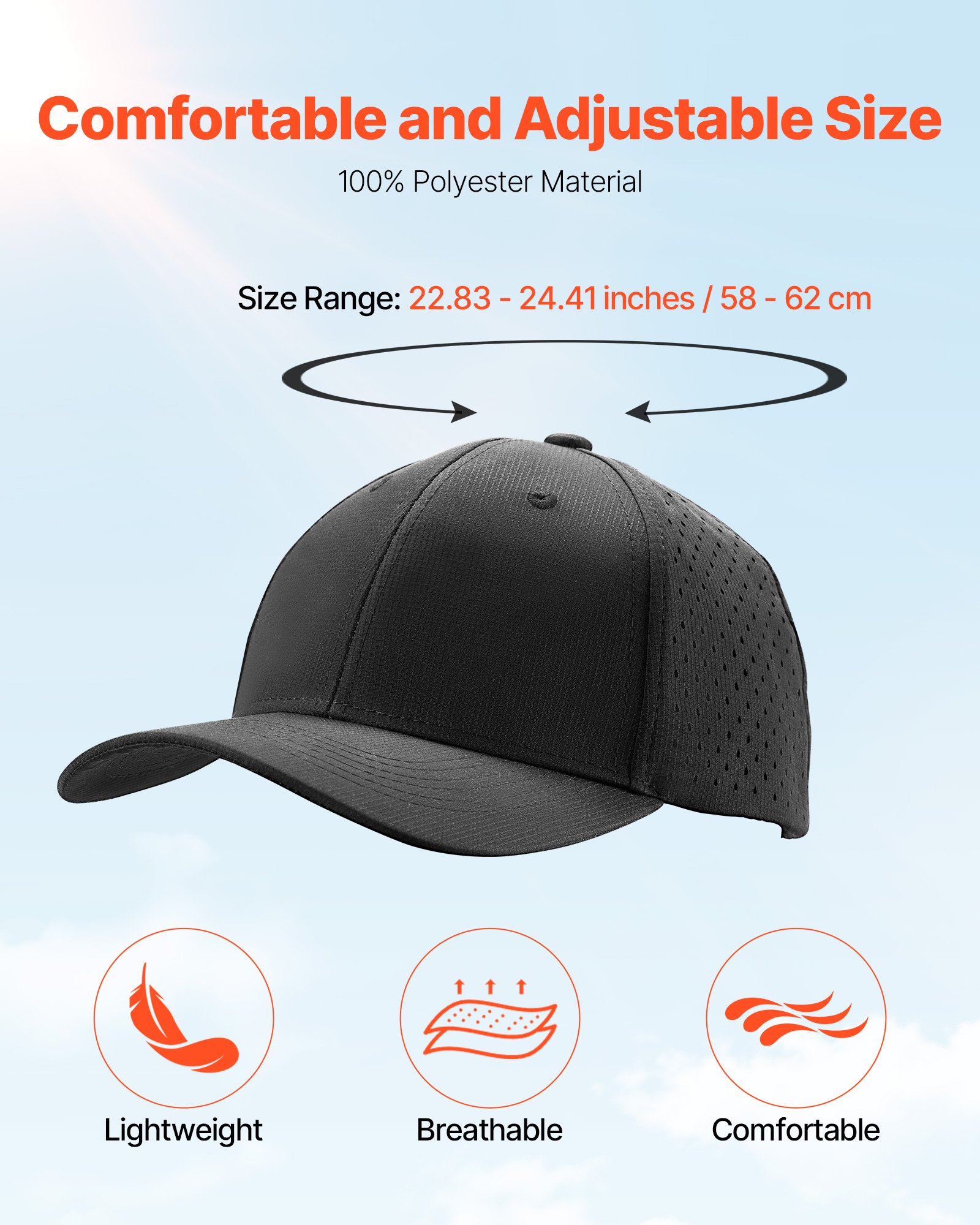 Baseball Cap Summer Thin Plain Baseball Hat With Breathable