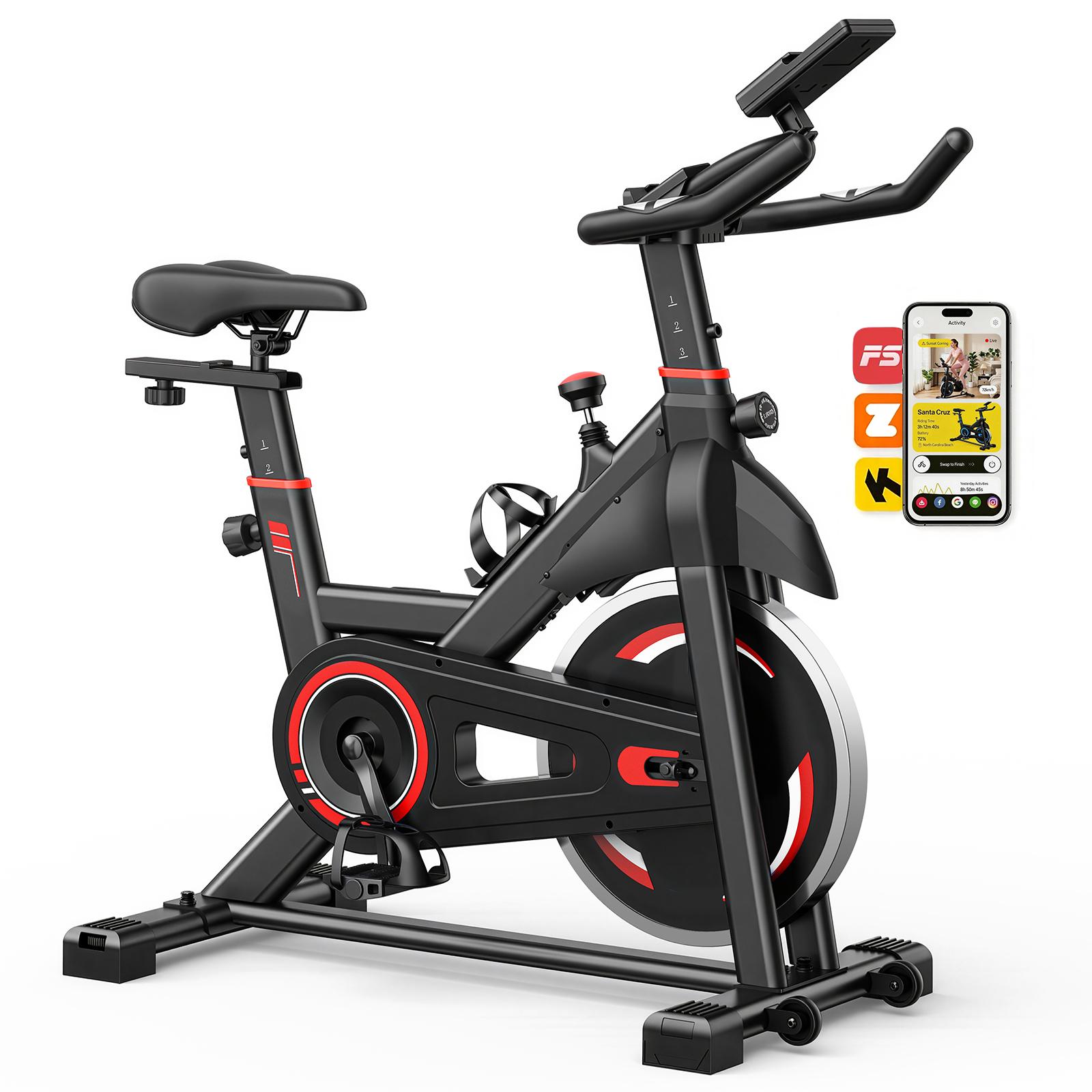 A Fitness Bike With A Liquid Crystal Display And An Infinite