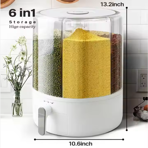 Rice Storage Containers Food Grain Cereal Bins Pet Food Storage
