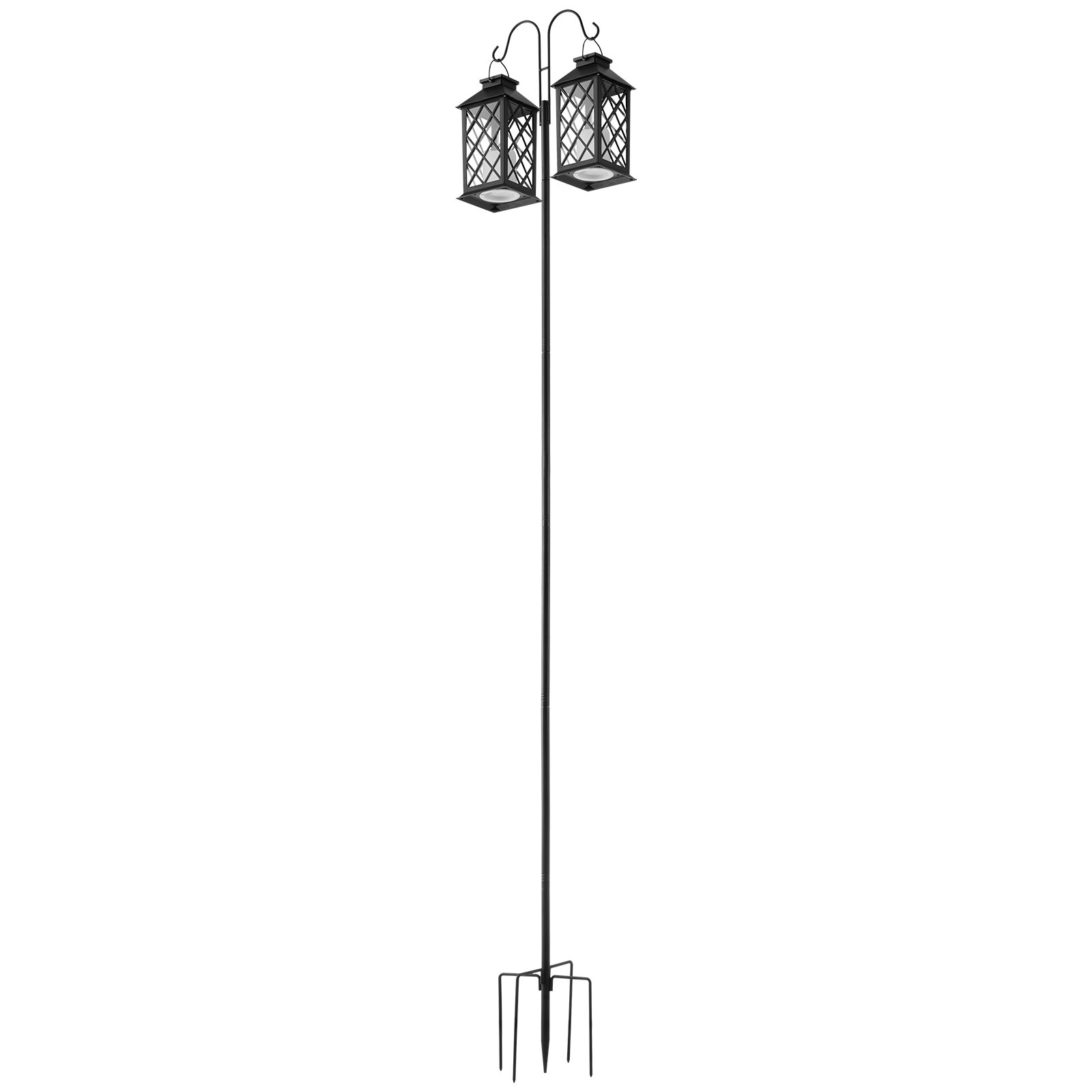 Double Shepherds Hook 8 Pack 92 Inch Heavy Duty Bird Feeder Pole