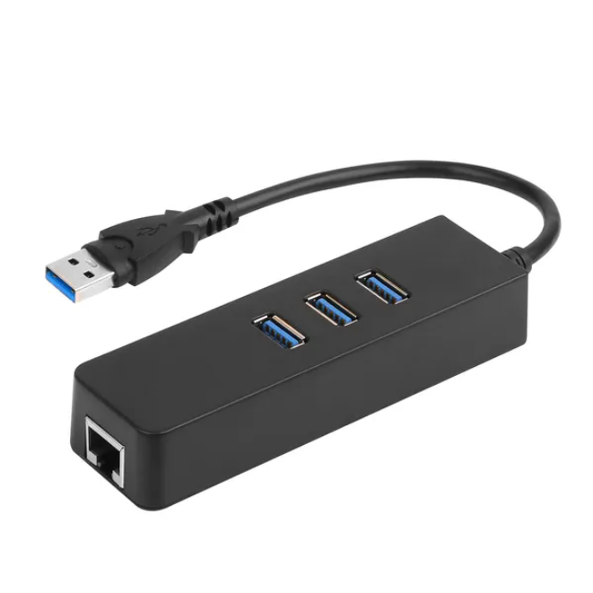 3 Port Usb 3.0 Hub Gigabit Ethernet Adapter