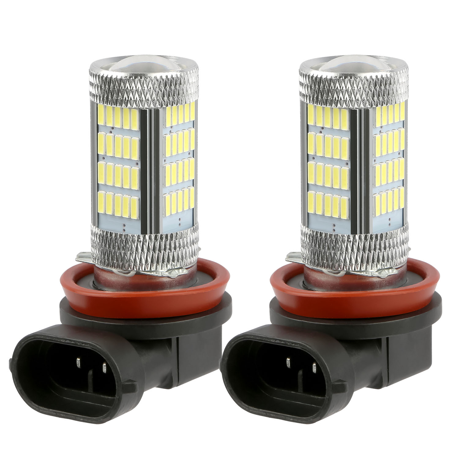 2pcs 800lm H8 H9 H11 Led Fog Drl Light Bulb Water Resistant 360