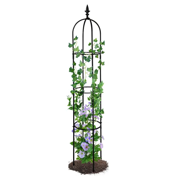 6.2ft Garden Obelisk Trellis Lightweight Rustproof Plastic