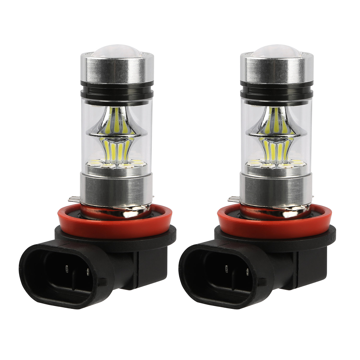 2pcs H8 H9 H11 Led Fog Drl Light Bulb Water Resistant 360