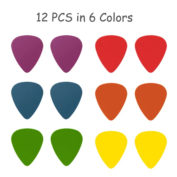 Standard Acoustic Electric Plectrums Guitar Picks 12 Pack