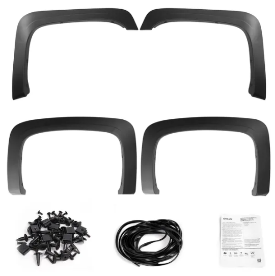 4pcs Wheel Rivet Fender Flares Pocket Style For 07 13 Chevy
