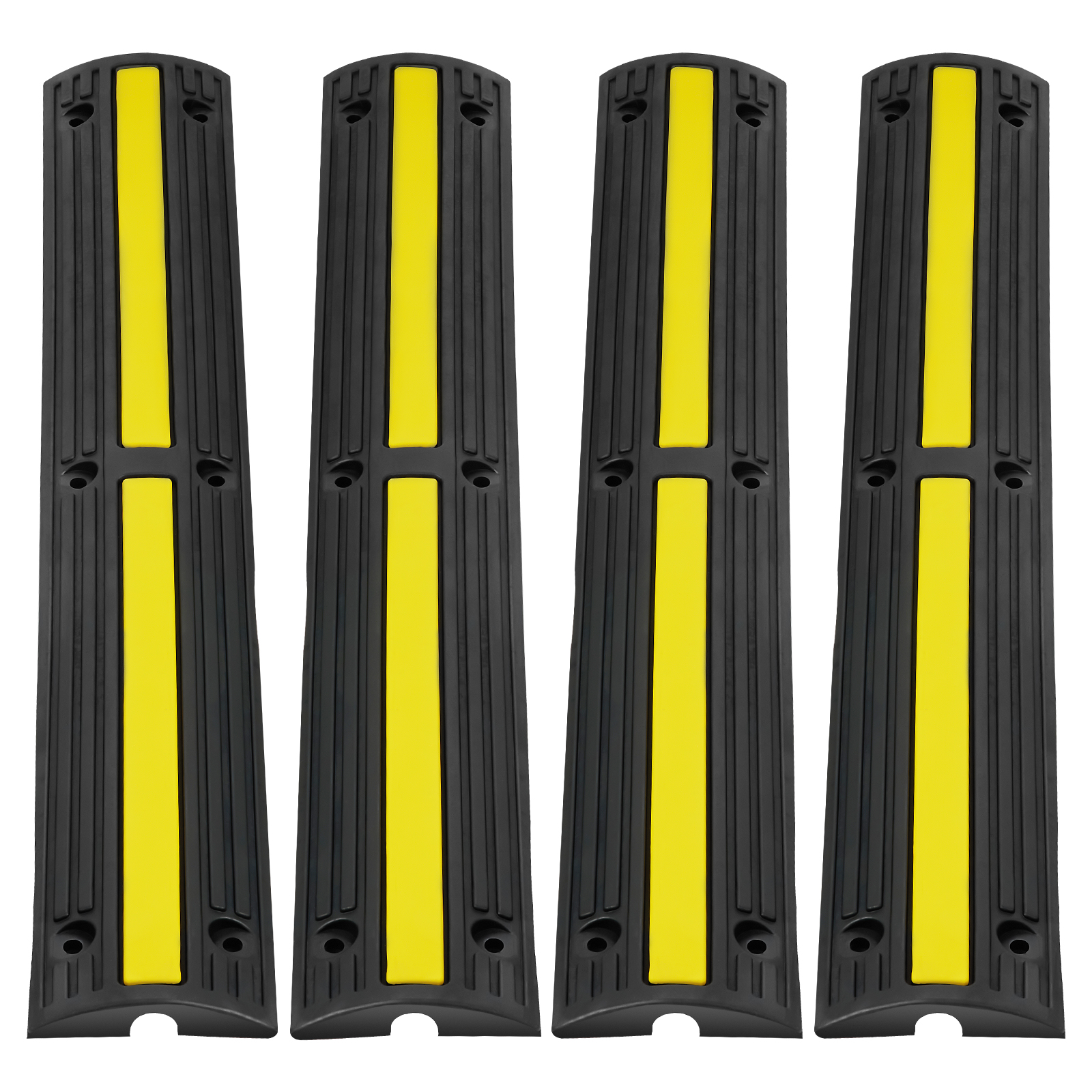 4 Pcs 39'' Cable Protector Ramp 18000 Lbs Speed Bump Floor