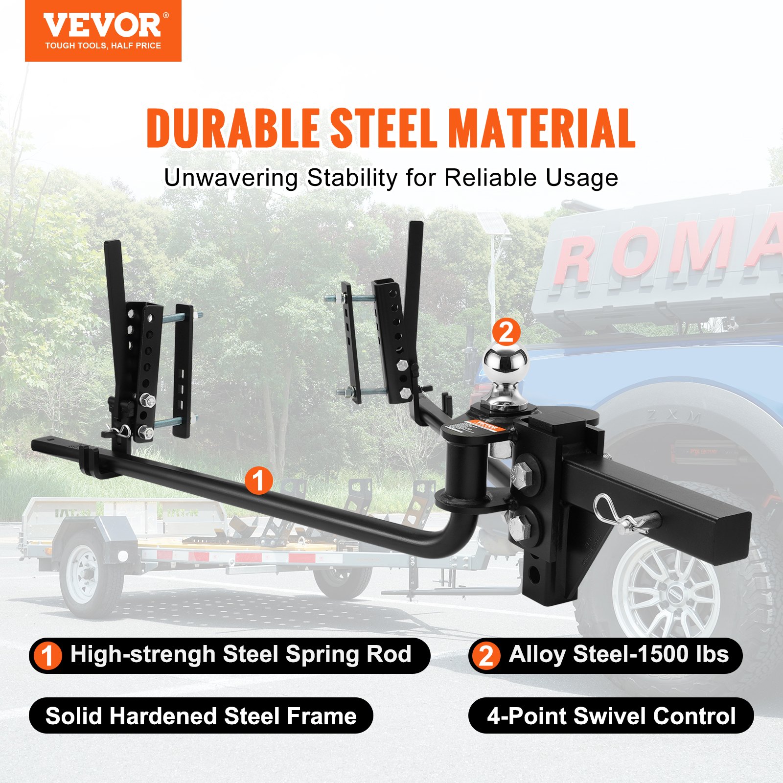 Weight Distribution Hitch, 1,500 Lbs Weight Distributing