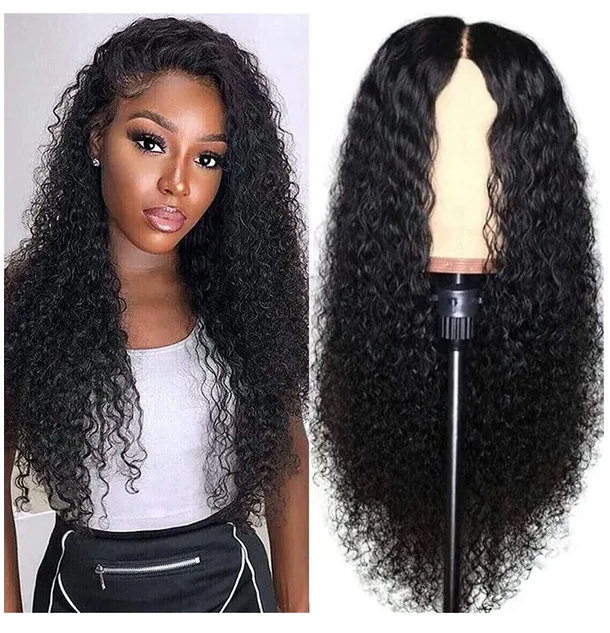 Aa Hair Front Wig Womens Brazilian Human Long Curly Lace Wavy