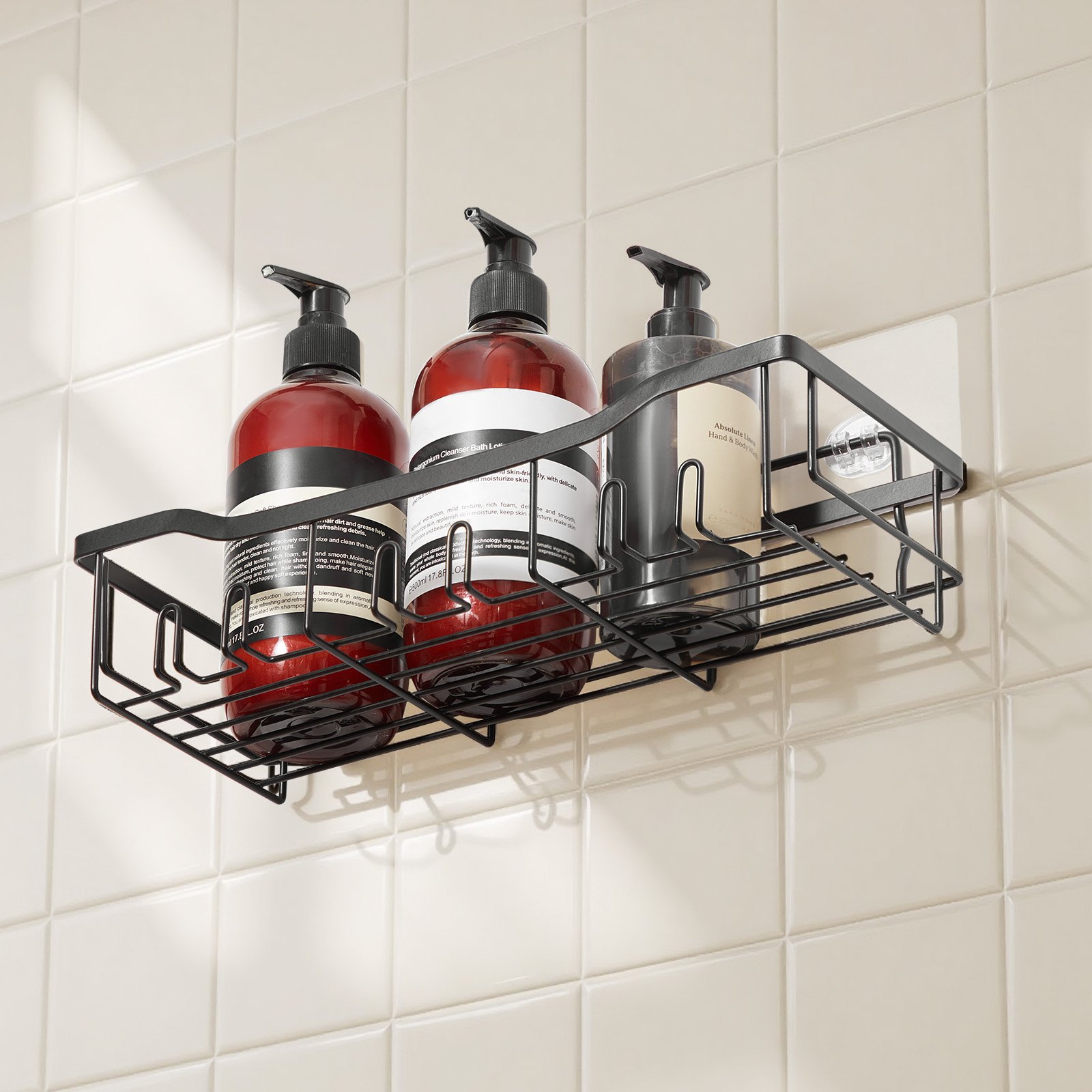 Shower Caddy 5 Pack Adhesive Bathroom Shower Storage