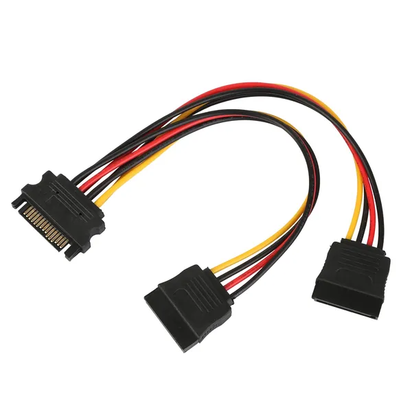 15 Pin Y Splitter Cable Adapter Male To Female Converter Cord