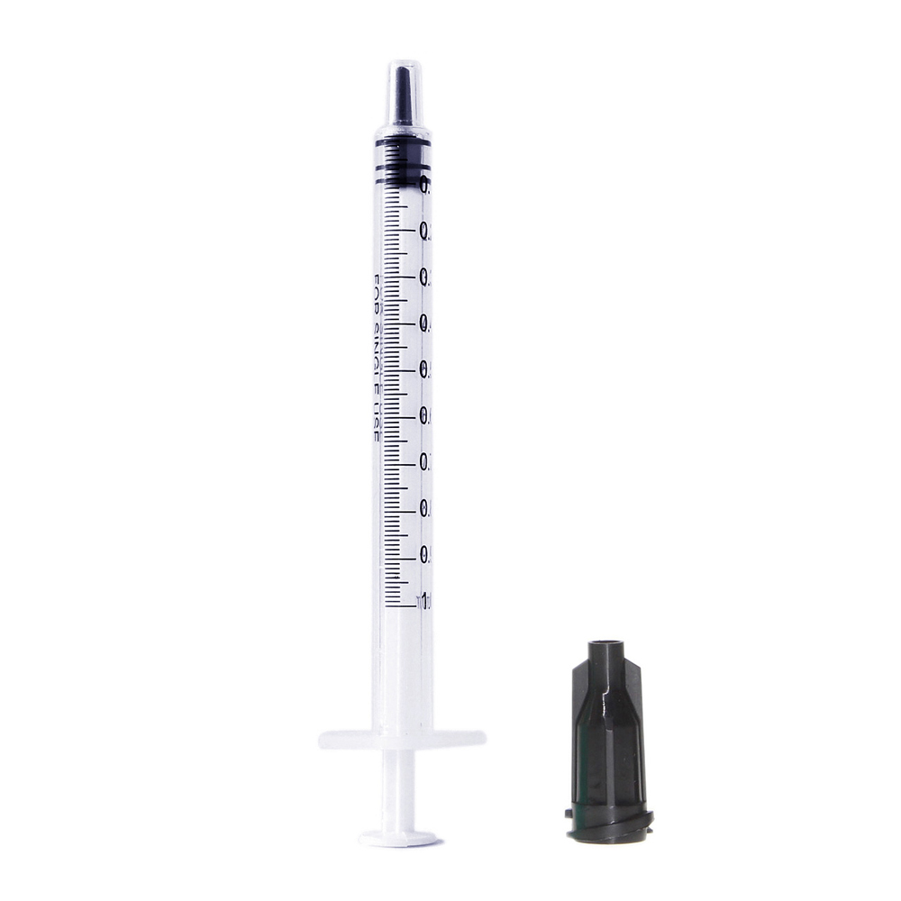 25pcs Luer Slip Tip 1ml Syringes With Caps Are Great For Pet