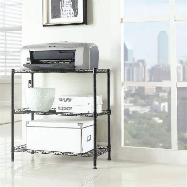 Concise 3 Layers Carbon Steel Pp Storage Rack, Kitchen Storage