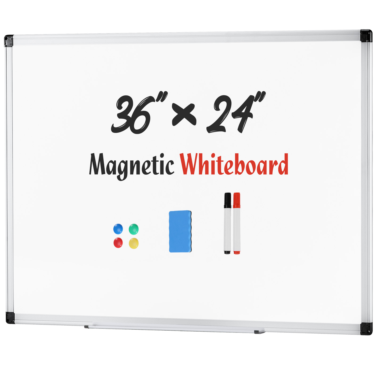 Magnetic Dry Erase Board 36 X 24 Inches White Board For Home