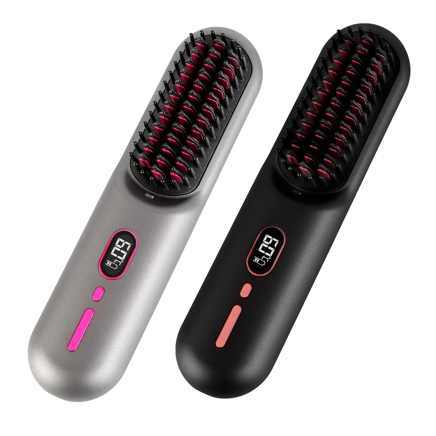 Grey Black Options Cordless Negative Ion Hair Straightener