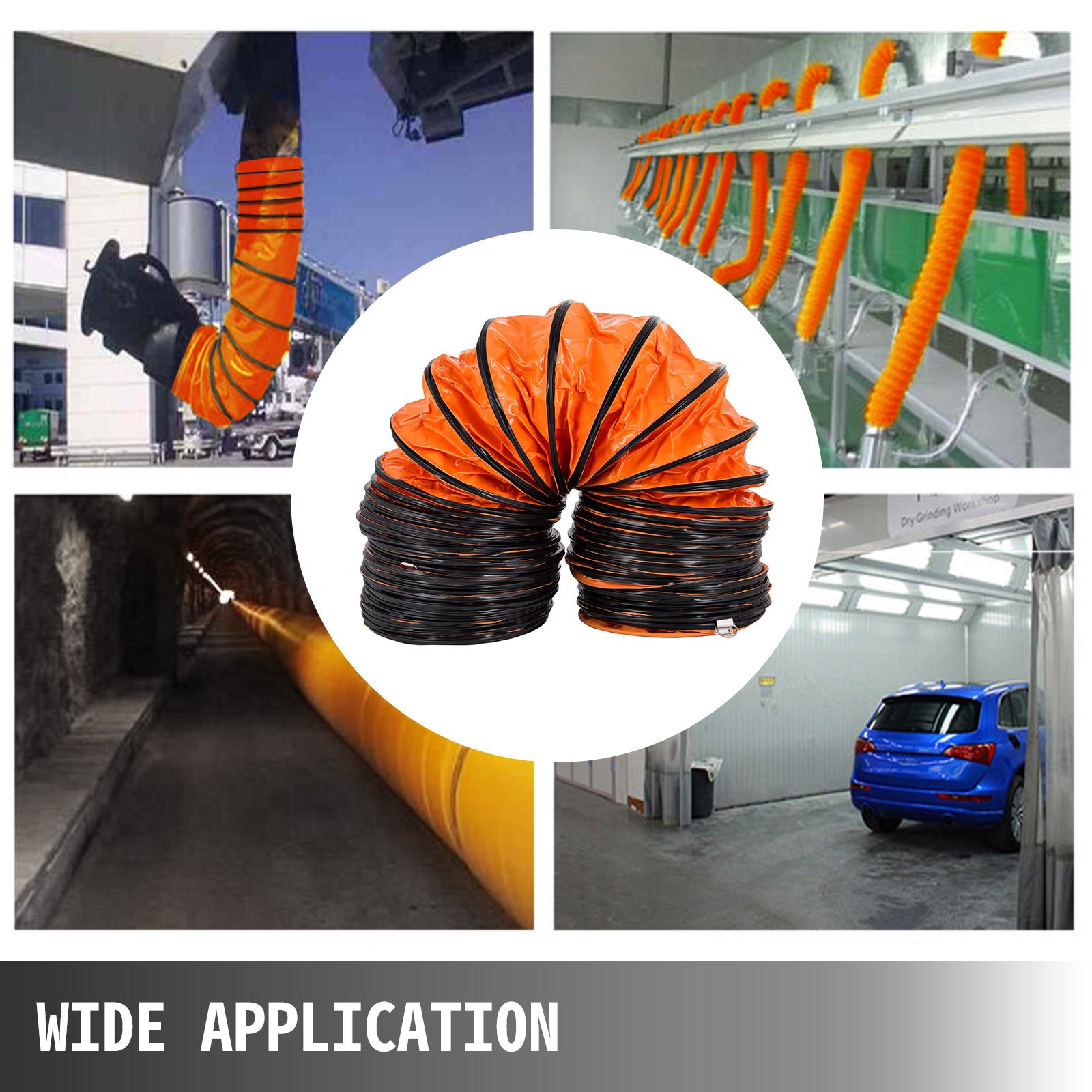 32ft Duct Hosing Pvc Flexible Ducting Hose For 12inch Utility