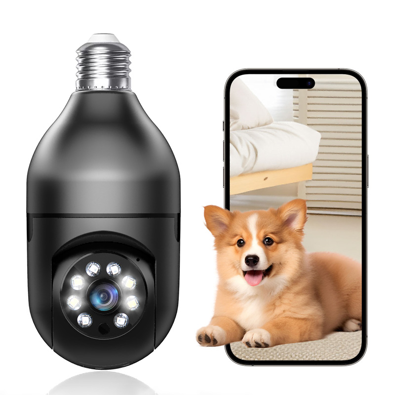 Light Bulb Security Camera 2.4ghz 5g Wifi Outdoor, 1080p E27