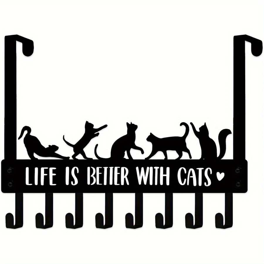 Over-Door Cat Hook Organizer