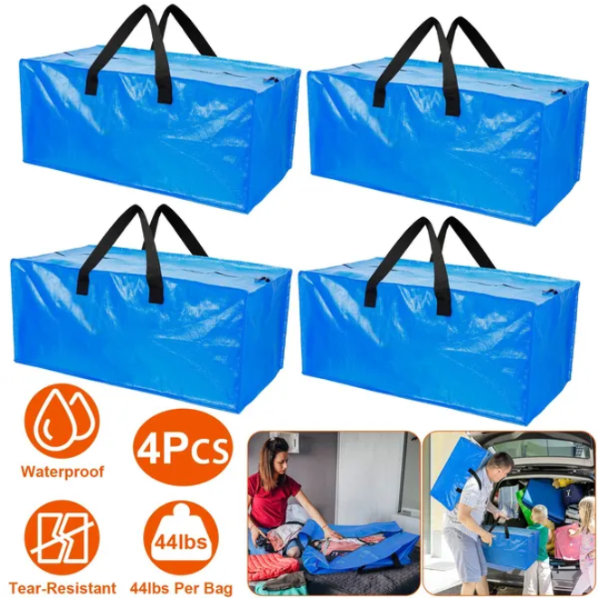 4 Piece Mobile Bag Heavy Duty Container That Can Be Reused